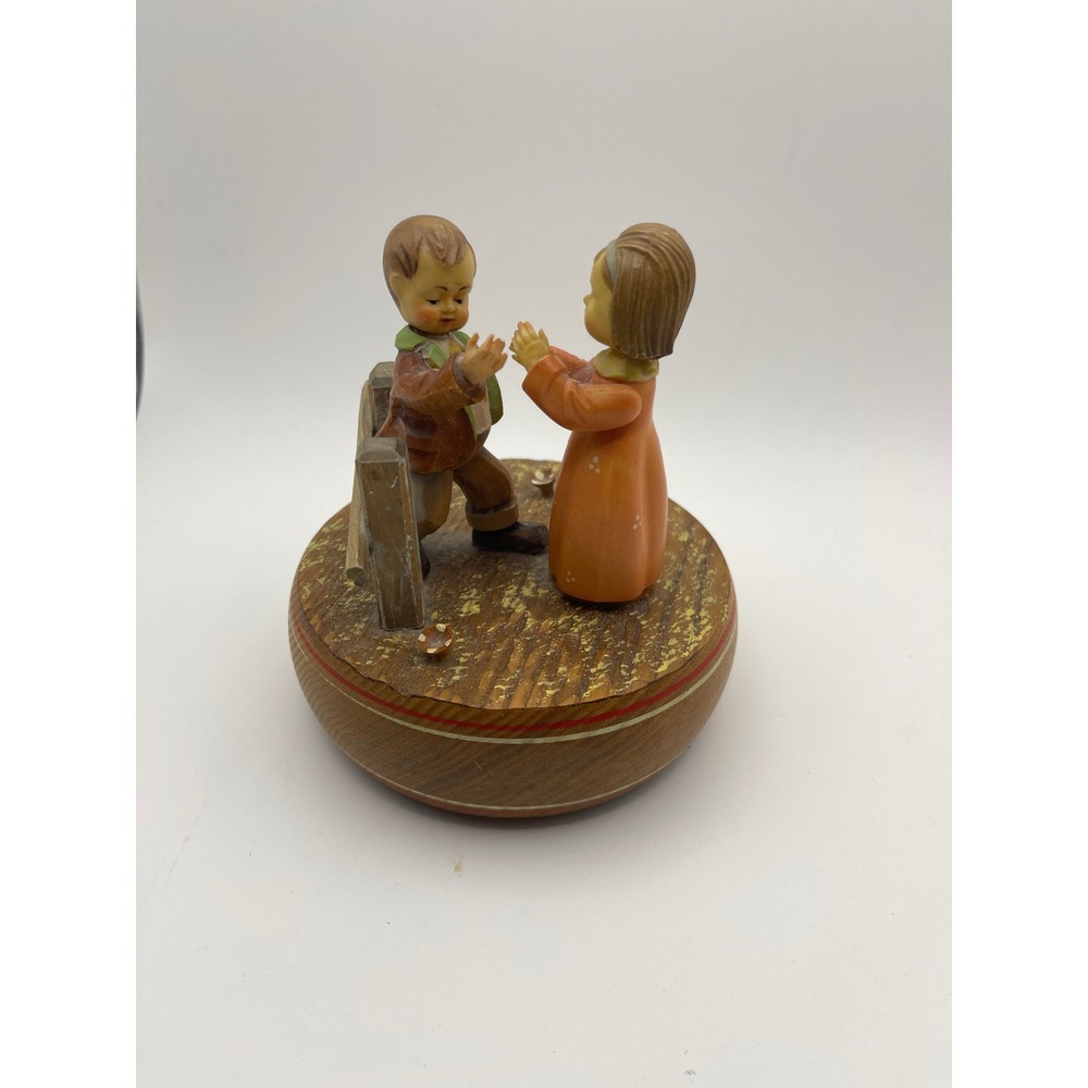 Vintage Anri Thorens Movement Wooden Music Box "Anniversary Waltz"‎ *flaws*